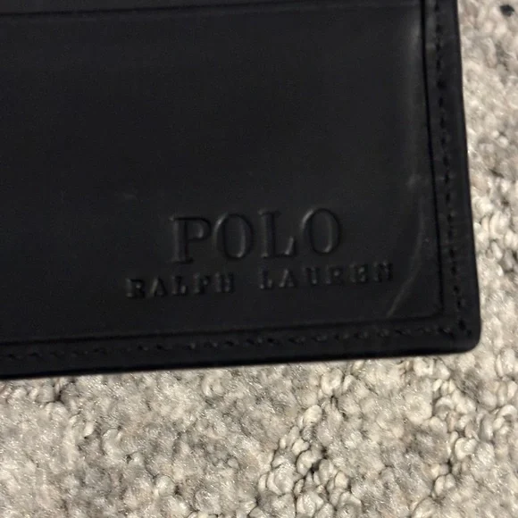 Polo Ralph Lauren Black Leather Bi-Fold Wallet - Picture 5 of 9